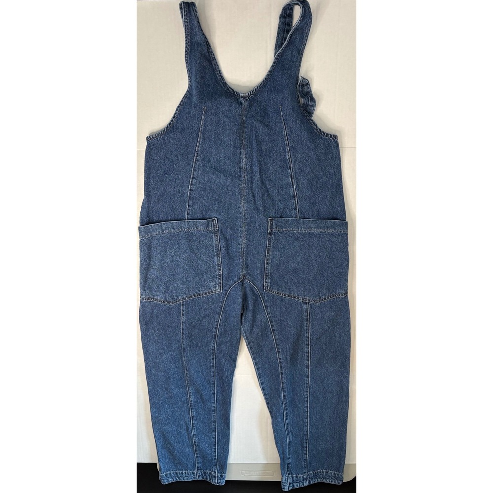 Free People We The Free High Roller XS Denim Jumpsuit Overalls Boho Lagenlook